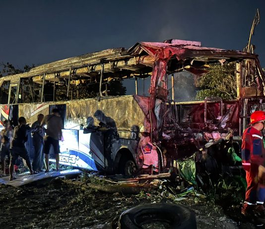 Garasi Bus Maju Lancar Terbakar, Satu Armada Hangus