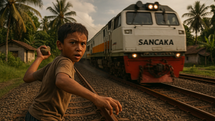 Ilustrasi pelemparan