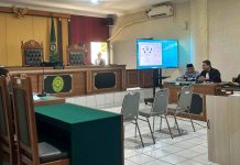 Mantan Bupati Sleman Sri Purnomo saat menjalani sidang. (Istimewa)