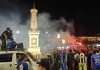 HUT ke-97 PSIM, Ribuan Suporter Kepung Tugu dan Desak Mandala Krida Segera Dituntaskan